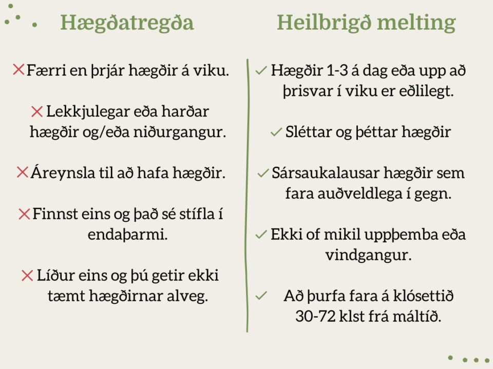 hægðatregða