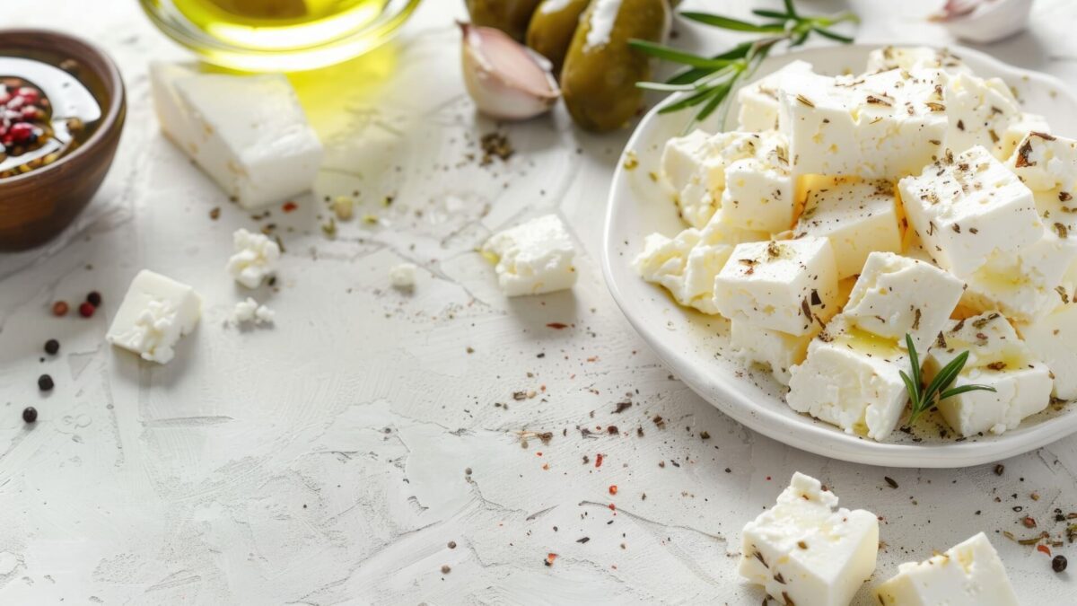 fetaostur, feta, heimagert
